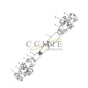 800368912 XCMG flange fork mining truck spare parts