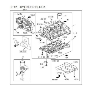 8-98005-443-7 block isuzu engine spare parts
