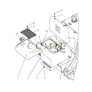 819908620 guide block XE265C XCMG excavator spare parts