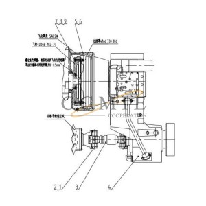 A222400000003 LJ112A-1500 parking brake Sany motor grader parts