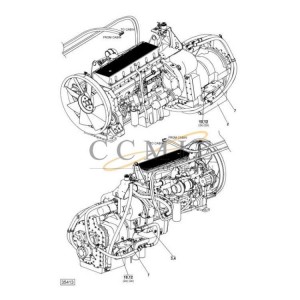 Cummins TE32418-20 transmission spare parts for reach stacker