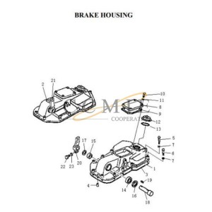 T21A.33 brake cover PD220Y-1 PD220YS Pengpu bulldozer brake housing parts