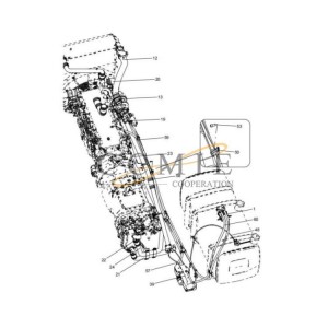 331409577 XCMG mining truck cooling assembly spare parts