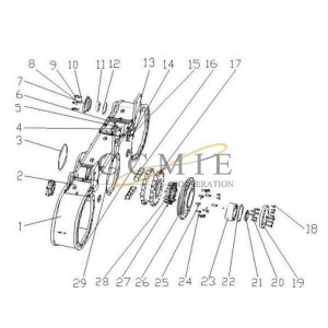 381301183 double row sprocket XCMG GR180 motor grader parts