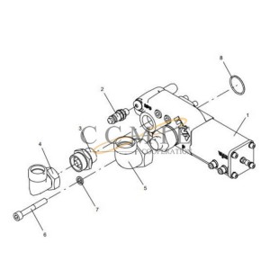 803277505 XCMG lifting valve mining truck spare parts