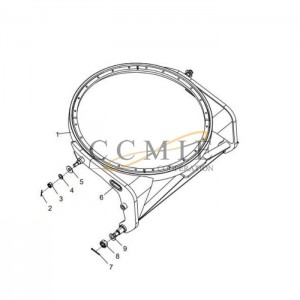 380700424 slewing ring assembly XCMG GR165 grader motor spare parts