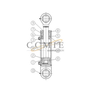 803077608 motor grader atriculated steering cylinder XCMG spare parts