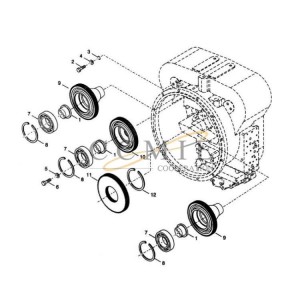 Reach stacker pump drive parts group spare parts 922297.0134