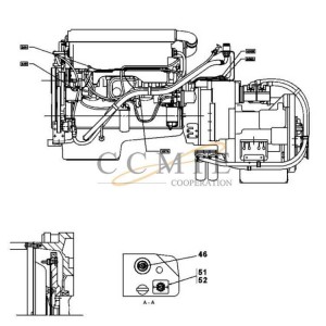 A41665.0700 A41665.0800 reach stacker parts for Volvo TWD1240VE-TE32418