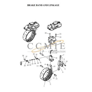 T21.33.3 brake band PD220Y-1 PD220YS Pengpu bulldozer brake and linkage parts