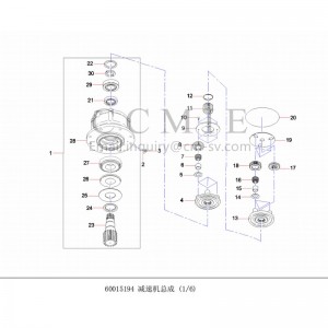 60015194 reducer assembly excavator spare parts