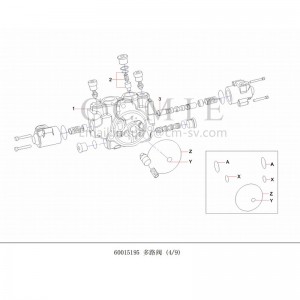 60015195 Multi-way valve for sany excavator spare parts
