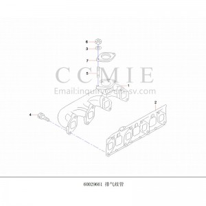 60029661 exhaust manifold Sany excavator spare parts