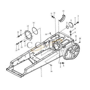 07049-01620 Conical dust stopper Shantui SD32 bulldozer parts