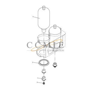 803275194 crossover coupling XCMG mining truck spare parts