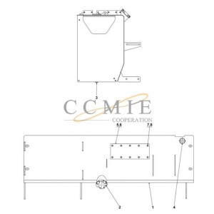 Reach stacker A53149.0100 A53223.0400 fuel tank spare parts