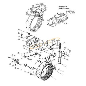 175-33-00080 Left brake band assembly Shantui SD32 bulldozer parts