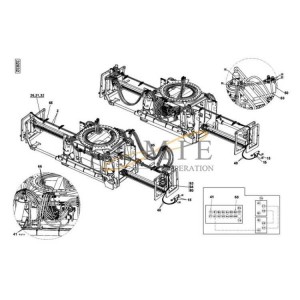 Kalmar RS DRF450 hydraulic attachment parts 923853.0063