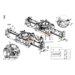 Kalmar RS DRF450 hydraulic attachment parts 923853.0076