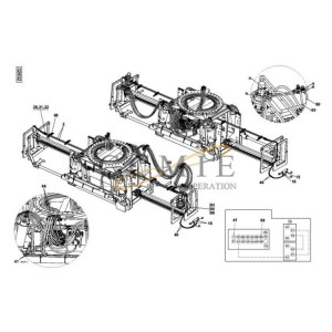 Kalmar RS DRF450hydraulic attachment parts 923853.0093