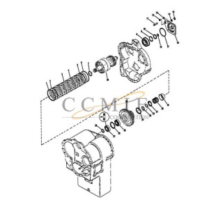 Reach stacker 3rd clutch group spare parts 922297.0094 gear box