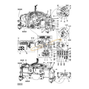 Kalmar RS DRF450 hydraulic attachment parts 923853.0103