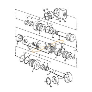 Kalmar RS DRF450 reach stacker cylinder parts 923855.1612