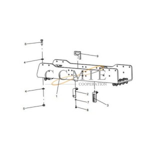 331409788 lifting support XCMG mining truck spare parts