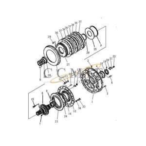 281-15-12720 Pengpu gear plate PD220Y-1 PD220YS bulldozer gear parts