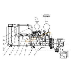 A220200000013 D6114ZG14B-147Kw/2300rpm diesel engine Sany motor grader parts