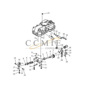 T21A.33-6 spool valve PD220Y-1 PD220YS Pengpu bulldozer brake booster parts