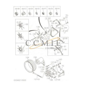 800149157 guide XE265C XCMG excavator spare parts