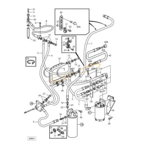 Fuel injection system parts reach stacker 920871.0073