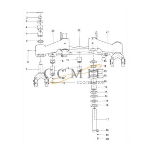 380603220 motor grader swing chassis assembly XCMG spare parts