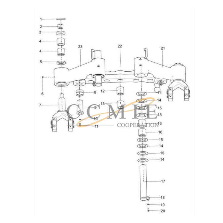 76-380603220 swing chassis assembly XCMG motor grader spare parts