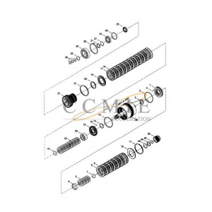 Reach stacker reverse-2nd clutch group spare parts 922297.0138 gear box
