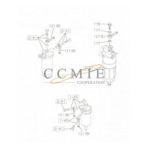 800148524 connecting rod XE265C XCMG excavator spare parts