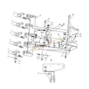 803191454 hose assembly for XCMG GR300 motor grader rear ripper
