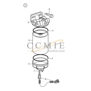 Cleaner/water separator parts reach stacker 920871.0073