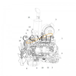 800163246 engine XCMG XS265 road roller spare parts