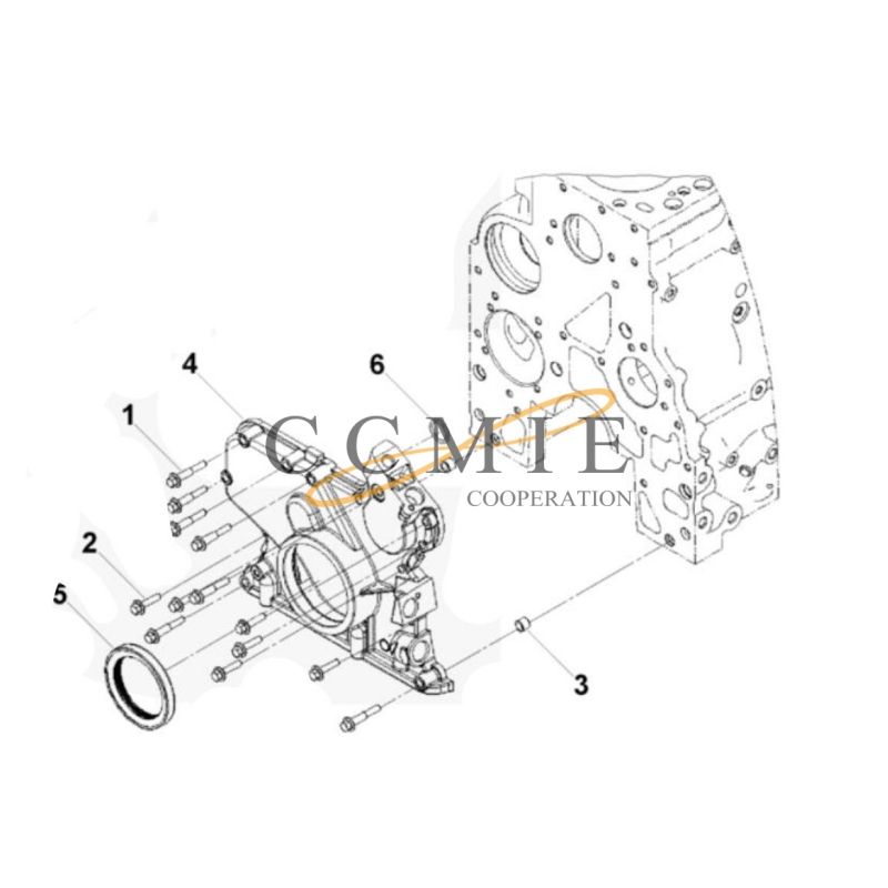 800164718 cabin heater piping XCMG XS165 road roller spare parts Featured Image