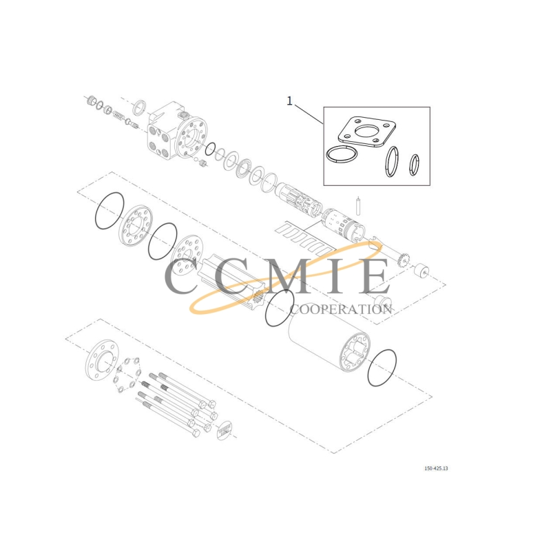 803089622 steering cylinder XCMG XS335IV road roller spare parts Featured Image