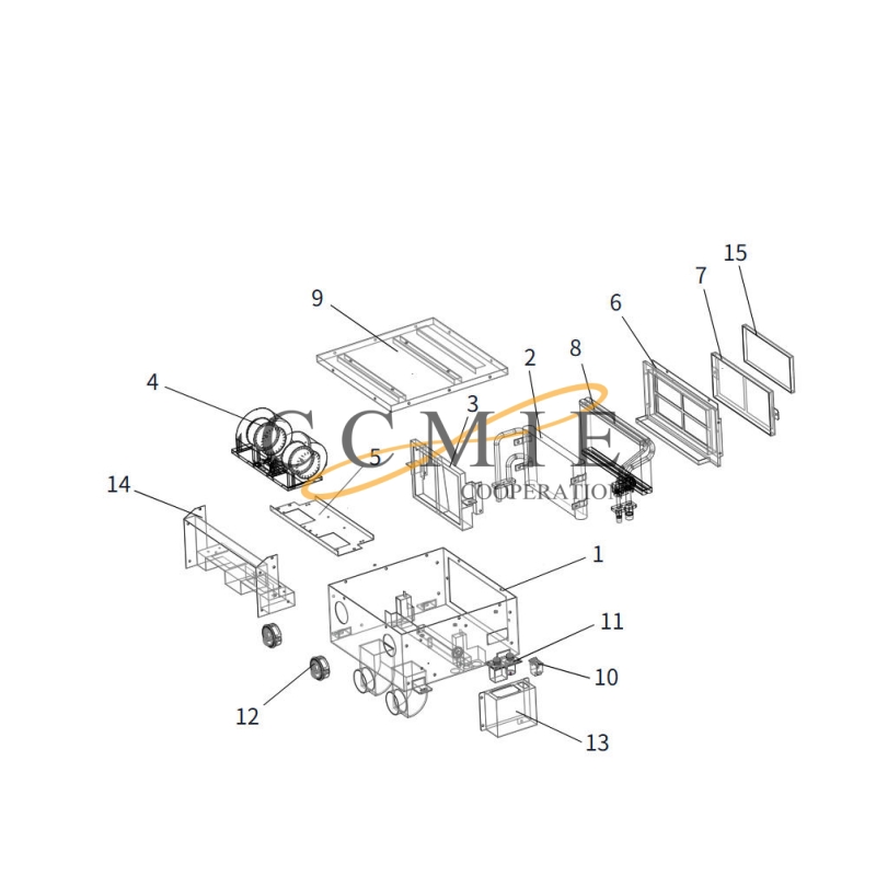 803548285 air conditioner condenser XCMG XS185 road roller spare parts Featured Image