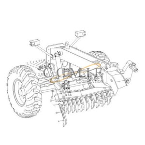 380300940 GR135 XCMG motor grader front scarifier parts