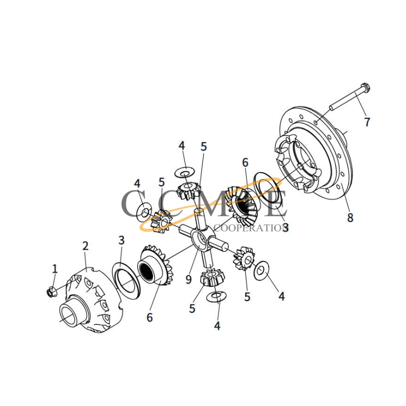 860519889 central reducder assy XCMG XP303S pneumatic tire roller spare parts Featured Image