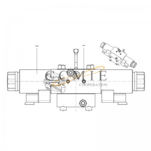 803104944 connector XCMG XS125 road roller spare parts