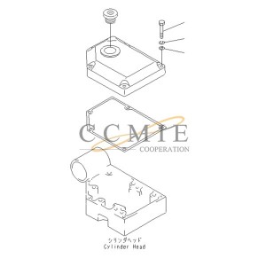 01640-01016 washer D375A-3 bulldozer head cover related parts