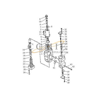 W210-17 check valve Pengpu PD320Y-1 PD320Y-2 bulldozer selector valve parts