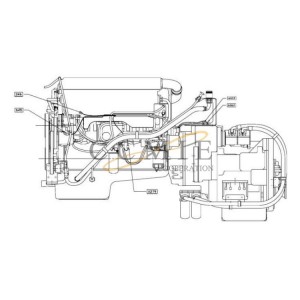 Volvo TWD1240VE-TE32418 reach stacker engine spare parts A41665.0300