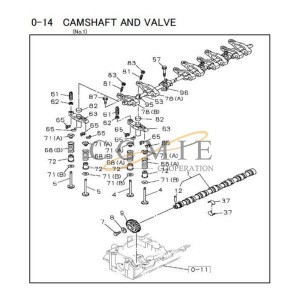 8-97262-166-0 camshaft isuzu engine spare parts